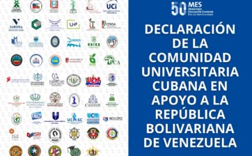 Declaración de la comunidad universitaria cubana en apoyo a la República Bolivariana de Venezuela