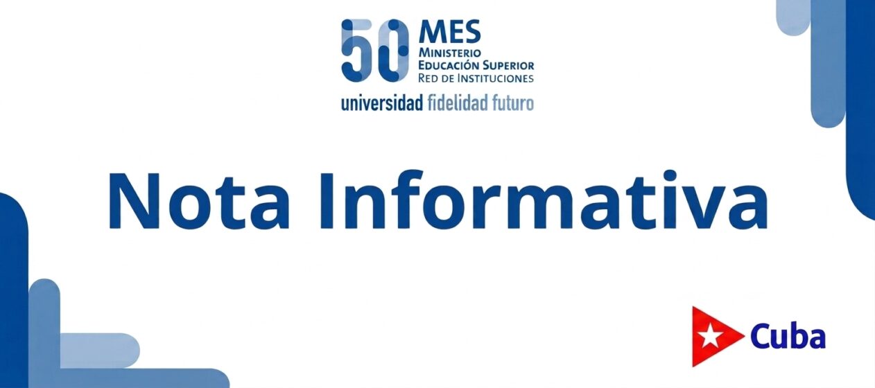 Nota Informativa inicio del curso 2026-2027